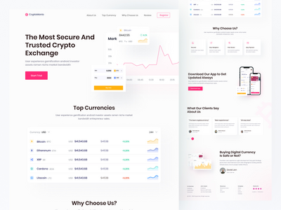 加密货币登陆页面(Cryptocurrency Landing Page)