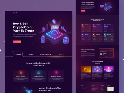 加密货币 Web UI - 登陆页面(Cryptocurrency Web UI - Landing page)
