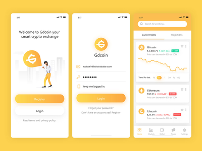 加密交换应用程序(Crypto Exchange App)