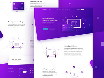 加密钱包主页设计(Crypto Wallet Main Page Design)