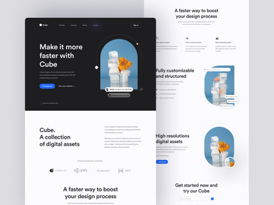 Cube - UI 资产登陆页面(Cube - UI Assets Landing Page)