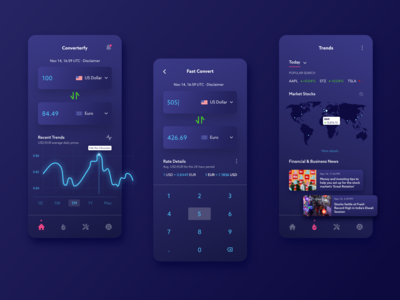 货币转换器应用程序重新设计(Currency Converter App Redesign)