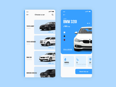 汽车租赁 iOS 应用程序概念(Car Rental iOS App Concept)