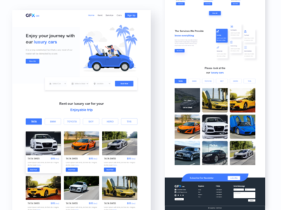 租车登陆页面(Car Rental Landing page)