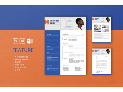 简历 简历 创意 设计师 简介(CV Resume Creative Designer Profile)