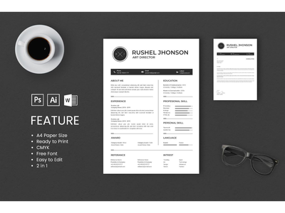 简历 简历 艺术总监 简介 4(CV Resume Art Director Profile 4)