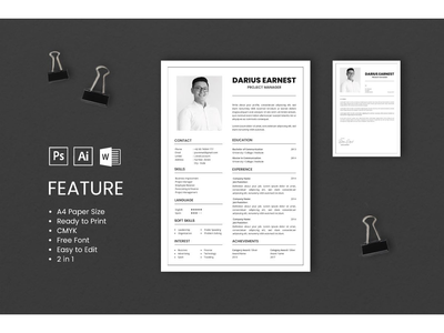 简历简历项目经理简介2(CV Resume Project Manager Profile 2)
