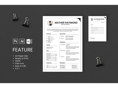简历 简历 Web 开发人员简介(CV Resume Web Developers Profile)