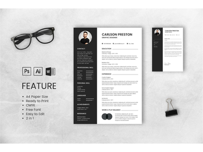 简历 简历 平面设计师 简介 10(CV Resume Graphic Designer Profile 10)