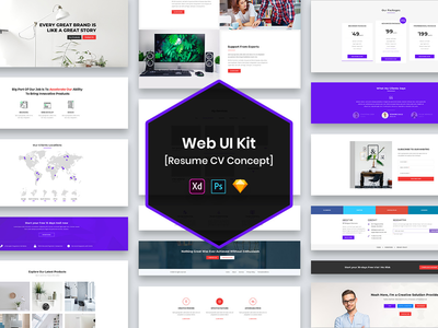 简历简历 Web UI 工具包(CV Resume Web UI Kit)
