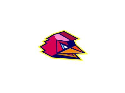 你的公鸡低头(Angry Rooster Low Polygon)