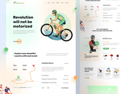 Web+Mobie View - 自行车社区模板(Web+Mobie View - Cycling Community Template)