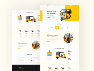汽车登陆页面(Car  landing page)