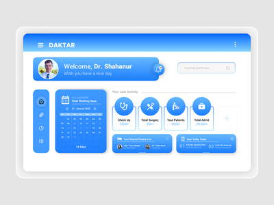Doctor Dashboard 简洁简洁的 UI 设计(Doctor Dashboard Clean and Simple Ui Design)