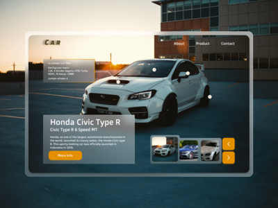 英雄节汽车运动 - 英雄网页设计(Hero Section Car Sport - Hero Web Design)