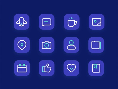 12 个免费旅游深色图标(12 Free Tourism Dark Icons)