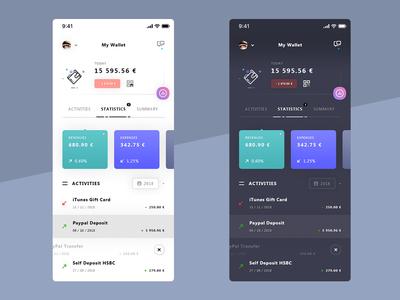 我的钱包 iOS 应用程序设计(My Wallet iOS App Design)