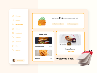 食品订购仪表板(Food Ordering Dashboard)