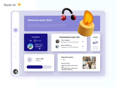智能家居仪表板(Smart Home Dashboard)
