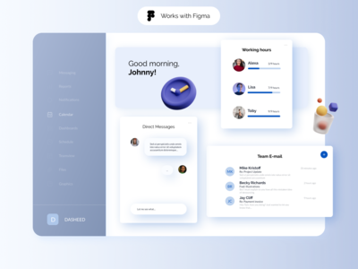 Figma 的团队管理仪表板(Team Management Dashboard for Figma)