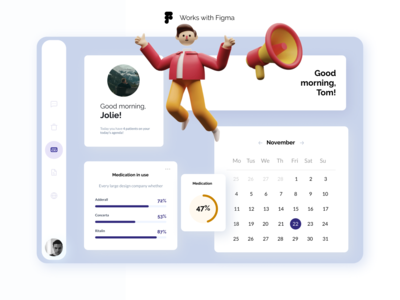 Figma 的医疗仪表板(Medical Dashboard for Figma)