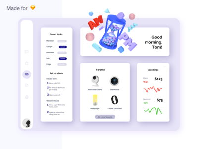 智能家居仪表板(Smart Home Dashboard)