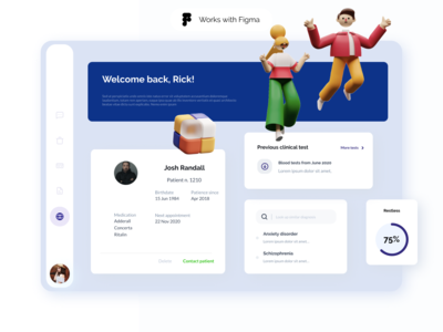 Figma 的医疗仪表板(Medical Dashboard for Figma)