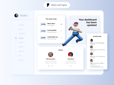 Figma 的团队管理仪表板(Team Management Dashboard for Figma)