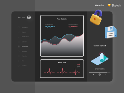 培训仪表板深色主题(Training Dashboard Dark Theme)