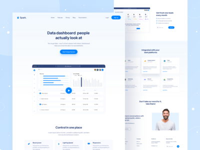 仪表板 - Saas 登陆页面(Dashboard - Saas Landing Page)