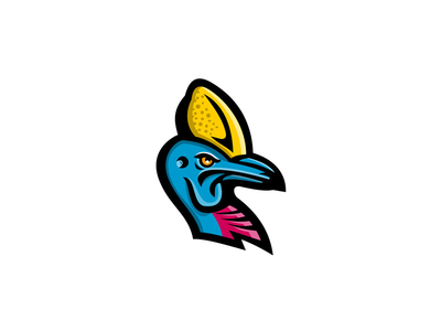 食火鸡头吉祥物(Cassowary Head Mascot)