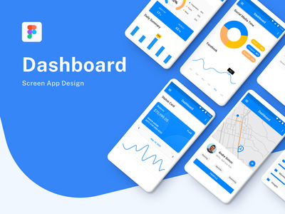 仪表板移动应用屏幕模板(Dashboard Mobile App Screen Template)