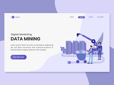 数据挖掘营销登陆页面(Data Mining Marketing Landing Page)