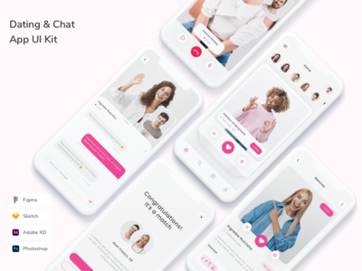 约会和聊天应用程序 UI 套件(Dating & Chat App UI Kit)