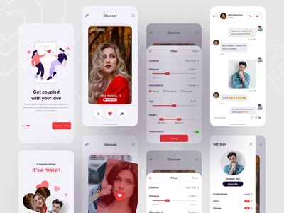 约会应用概念 V2(Dating app Concept V2)