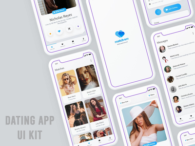 约会应用程序 UI 套件(Dating App UI Kit)