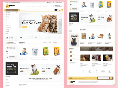 猫恋人免费网页模板(cats lover free web template)