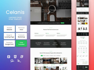 Celanis登陆页面HTML网页模板V1.0(Celanis Landing Page HTML Web Template V1.0)