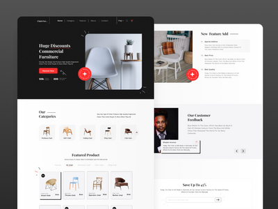 椅子。毛皮 - 家具登陆页面(Chair. fur - Furniture Landing Page)