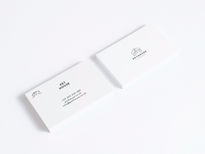 现代名片设计-宠物屋(Modern Business Card Design - Pet House)