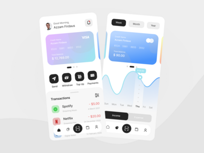 电子钱包应用程序 |移动设计(E-Wallet App | Mobile Design)