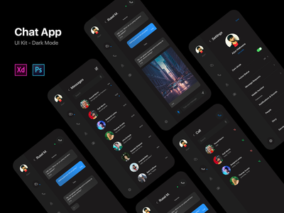 聊天、Messenger 应用程序 UI 套件(Chat, Messenger App UI Kit)