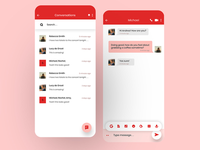 聊天应用消息列表(Chat App Messages List)