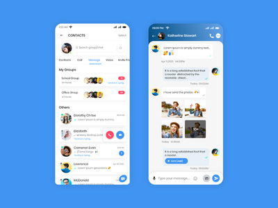 聊天应用界面(Chate App UI)
