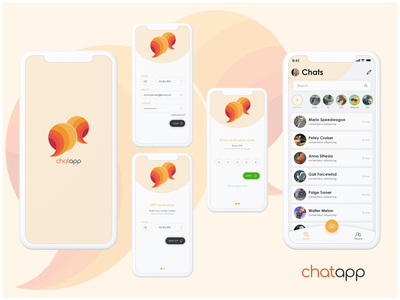 适用于 iOs 的 Chatapp 移动应用程序 UI(Chatapp mobile app UI for iOs)