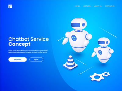 带有锥体和齿轮的 android 机器人的 3d 插图(3d illustration of android robots with cone and cog wheel)