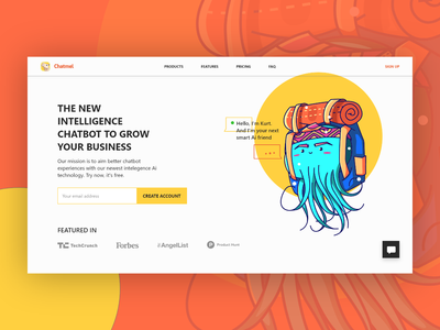 聊天机器人登陆页面(Chatbot Landing Page)