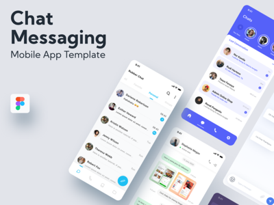 聊天消息屏幕 - 移动应用程序模板(Chat Messaging Screen - Mobile App Template)