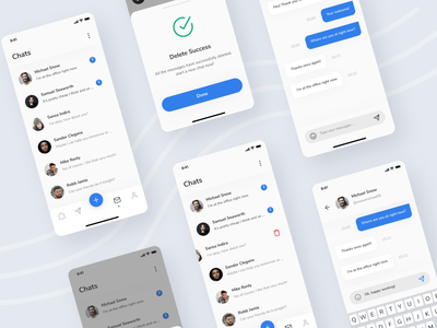 消息聊天 UI 屏幕(Messaging Chat UI Screens)