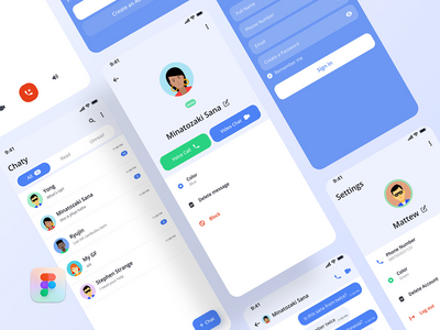 聊天应用高级屏幕(Chatting App Premium Screens)